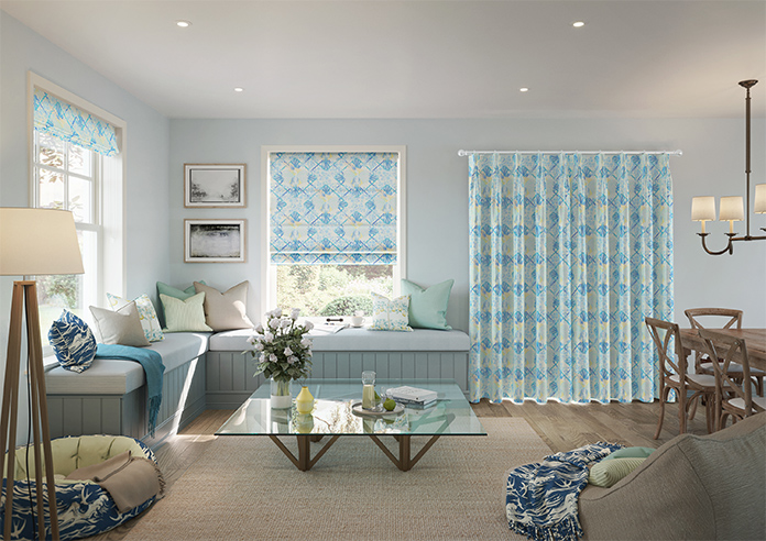 Faded Glamour, China Blue White - Made To Measure Curtains - Image 15